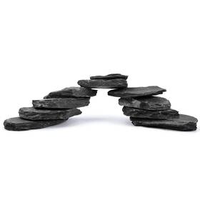 Fiscape B0d6s1jr2v 2-4 Inch Natural Slate Rocks 20 Pcs Aquarium Stones Aquascaping Decor