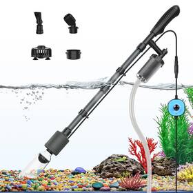 Fishkeeper B0fyp1vgsx 6-in-1 25w Aquarium Vacuum Gravel Cleaner Fish Tank Kit