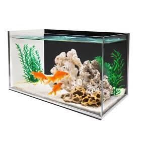 Fixturedisplays 21997 16x8x10 Inch Clear Acrylic Fish Tank 5 Gallon Aquarium Terrarium 8mm Thick Walls