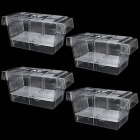 Fviexe 825665551489 4pcs Fish Breeder Box For Tank Acrylic Aquarium Isolation Breeding