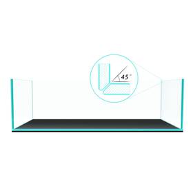 Fzone B0bz8h8fyj 9gal Sharrow Rimless Low Iron Fish Tank Nova Clear Ultra-white 45 Mitered