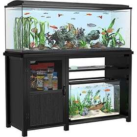 Gdlf 611864699769 55-75 Gallon Fish Tank Stand Heavy Duty Metal Aquarium With Cabinet For