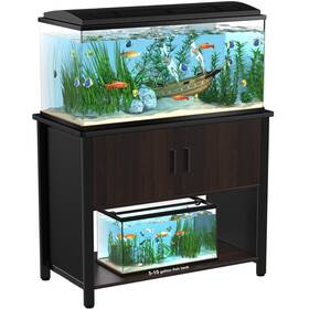Gdlf Pet749mx Metal Aquarium Stand With Cabinet For Fish Tank Accessories Storage 40 Gallo
