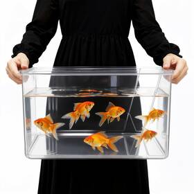 Geelin Geelin-holjmn-4987 4 Gallon Plastic Fish Tank Large Bowl Shatterproof With Crystal Clear Clarity
