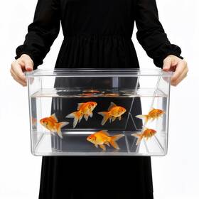 Geelin Geelin-holjmn-4990 2.5 Gallon Plastic Fish Tank Large Bowl Shatterproof With Crystal Clear Clari