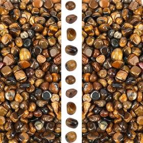 Gemshan 2022926 2lb Tigers Eye Chips Natural Crushed Crystal Chip Tiger&apos S