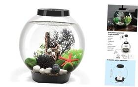 Geoglobal 71999 Classic 15 Acrylic 4-gallon Aquarium 4 Gallon Black With Led Lighting Series 7
