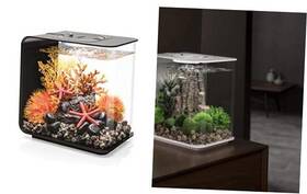 Geoglobal 72031 Flow 15 Acrylic 4-gallon Aquarium With Multi 4 Gallon Black Mcr Lighting