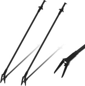 Gisafai Gisafai-108-9s 2 Pcs Plastic Aquarium Tongs 27 Inches Long Multi Purpose Black