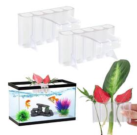 Glefle Ygj-gle8a 2 Pcs Aquarium Plant Holder Top Hanging Fish Tank Pot Planter