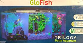 Glofish 046798784081 Trilogy Beta Aquarium Kit With Hood And Led Light - 3 Gallon New