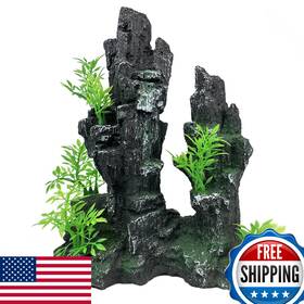Golomoz B0bpc6pbfy Large Aquarium Mountain Decoration Fish Tank Ornament Lifelike Resin