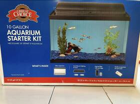 C214a Great Choice Brand New 10 Gallon Aquarium Tank- Glass Fish Tank