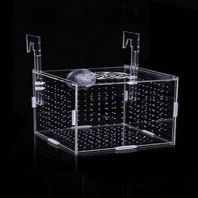 Jj0164 H&e Acrylic Fish Breeding Box Baby Fishes Shrimp Clownfish 6 4 4inch