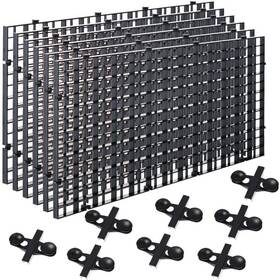 Haiabei 1agseqqqzqq1z2 6 Pcs Aquarium Fish Tank Divider Plastic Egg Crate Filter Bottom Tra