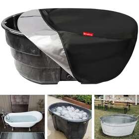 Hairom 755532166211 Waterproof Stock Tank Cover For 150 Gallon Oval Outdoor St
