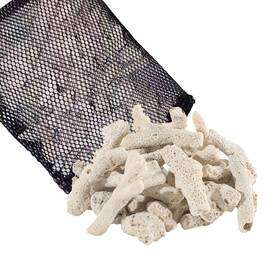 Shanhu-0.4-2in Hakefyna 1.1 Lb Coral For Fish Tank Filter Crushed 0.2-2in White