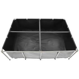 Happybuy B0f8vr89dd 470-gallon Black Koi Pond - Above Ground Pvc Fish Tank With Clear View