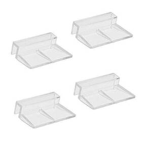 Haulonda 795274169477 4pcs Clear Color Acrylic Aquarium Fish Tank Glass Cover Clip Support Holder