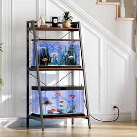 Herture 705353331855 5-10 Gallon Fish Tank Stand With Shelf Metal Frame Aquarium Storage