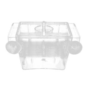 Hevirgo 3318518-106k4-15015584 Fish Breeding Box Aquarium Hatching Incubators Large Space Double Layer Trans