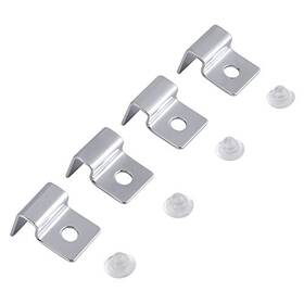 Hffheer Hffheervxn3rgc0ih-04 4pcs Stainless Steel Aquarium Fish Glass Cover Support 12mm Silver