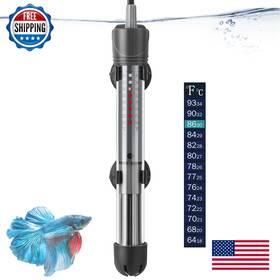 Hitop B07mjjj4qq 25w 50w 100w 200w 300w Adjustable Aquarium Heater Submersible Fish Tank H