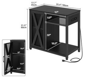 Homnia 197839085909 29 Gallon Aquarium Reptile Turtle Terrarium Stand Only With Wooden Storage Cabinet