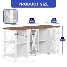 Homnia 197839277670 Modern Aquarium Stand 75-120 Gal Fish Tank Cabinet With Led Light And Power Outlet