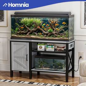 Homnia 197839882607 75 Gallons Aquarium Reptile Terrarium Turtle Fish Tank Storage Charging Station