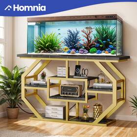 Homnia Beysh05ycb 55-75 Gallon Aquarium Cabinet Fish Tank Display Stand Storage With Power Outlets