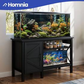 Homnia Beysh8r0ag 55-75 Gallons Aquarium Terrarium Fish Tank Cabinet Storage With Charging Station