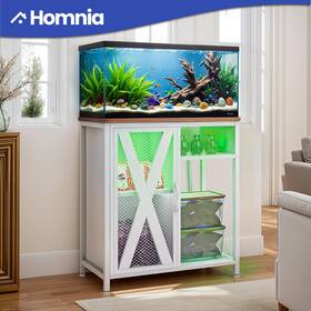Homnia Beyshvrm3n 29 Gal Aquarium Stand Reptile Turtle Terrarium Storage Cabinet With Power Outlet