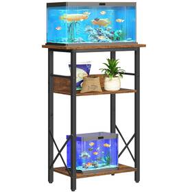 Hoobro Bf52ft01 10 Gallon Aquarium Stand 3-tier Fish Tank With Storage Reptile Turtle