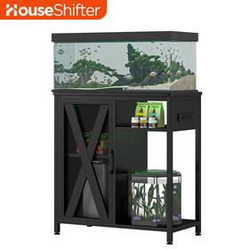 House Shifter 197839330443 20-29 Gallon Aquarium Stand Fish Terrarium Tank Storage Cabinet Charging Station