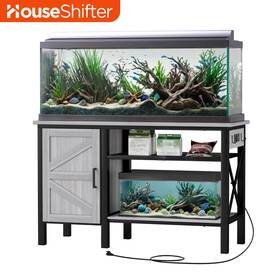 House Shifter Beyshti7iq 75 Gallons Aquarium Reptile Terrarium Fish Tank With Storage And Charging Station