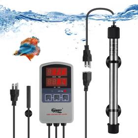 Hygger B07h31lg15 Marine 50w Titanium Aquarium Heater For Salt Water And Digital Subm