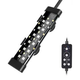 Hygger B0cyt486xp Submersible Led Aquarium Light 8w 24/7 Fish Tank 8-17 Inch 5 Rows