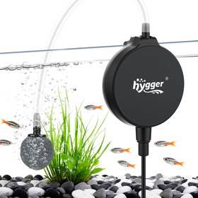 Hygger B0fpxdq46z 1.5w Mini Quiet Aquarium Air Pump With Stone And Clip For 1-15 Gal