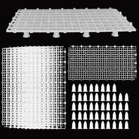 Hygger Co2 B0f9wk9s2r 8pcs Aquarium Fish Tank Divider Filter Bottom Bracket Plastic Egg