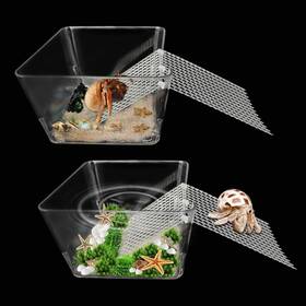 Iffitya Hermitcrabtank-141 2 Packs Hermit Crab Water Tank - Ideal Pool And Combination H