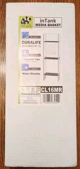 Intank Cl16mr Media Basket For Coralife Led Biocube 16