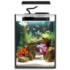 Ipriro Ip130-b Glass Betta Aquarium Starter Kits 1.5 Gallon Small Fish Tank Tank