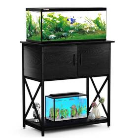 Ircpen 783296215265 20-29 Gallon Aquarium Stand Metal Fish Tank Rack With Accessories Stor