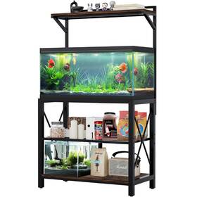 Jahomet 738156329231 40-50 Gallon Fish Tank Stand 36.6 Inch X 18.5 Metal Aquarium With Plant S