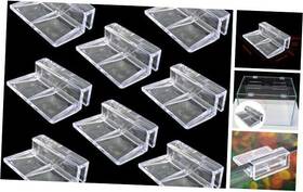 Jianling Agccash-5-8 8pcs Aquarium Glass Cover Clip Clear Acrylic Support Holder For Fish