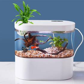 Kt01 Jiubilai Co Mini Fish Tank Betta Aquarium Starter Kits Multifunctional Desktop With