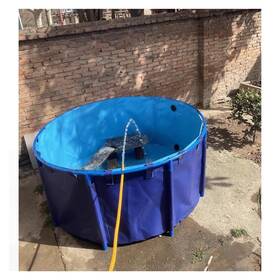 Jlxjys B0fb3wpdbc Large Outdoor Portable Fish Pond Plastic Pvc Tarpaulin Mobile Tank