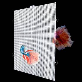 Joyhuatrade 2025022336a28 2 Sets Fish Tank Divider With Self-adhesive Hook And Ties Plastic Cuttable A