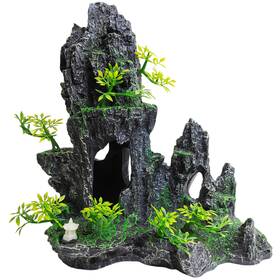 Kathson B0d83m9y2c Aquarium Mountain View Stone Resin Fish Tank Decoration Betta Hideout Ca